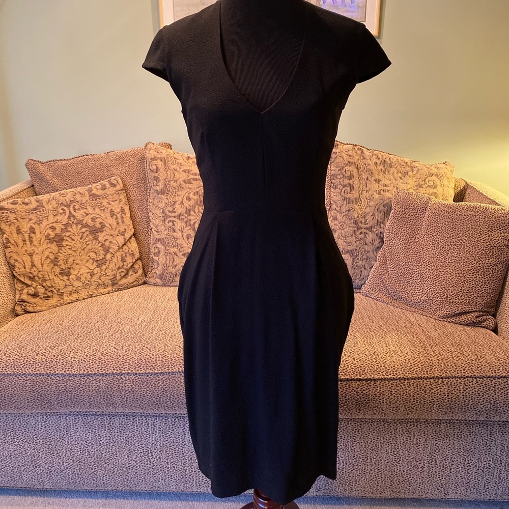 Crepe V-Neck Sheath - LAST CHANCE, MUST GO